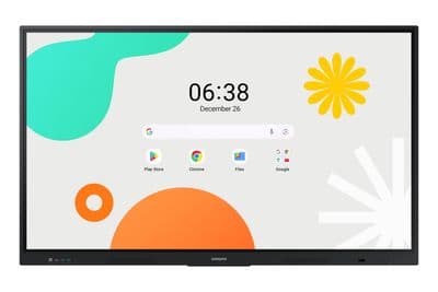 Samsung WA65F pizarra blanca interactiva 165,1 cm (65") 3840 x 2160 Pixeles Pantalla táctil Negro, Monitores