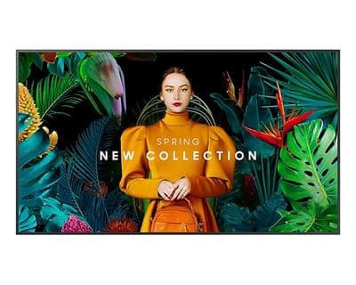 Samsung LH75QBCEBGC Pantalla plana para señalización digital 190,5 cm (75") LCD Wifi 350 cd / m² 4K Ultra HD Negro Tizen 7.0, Monitores
